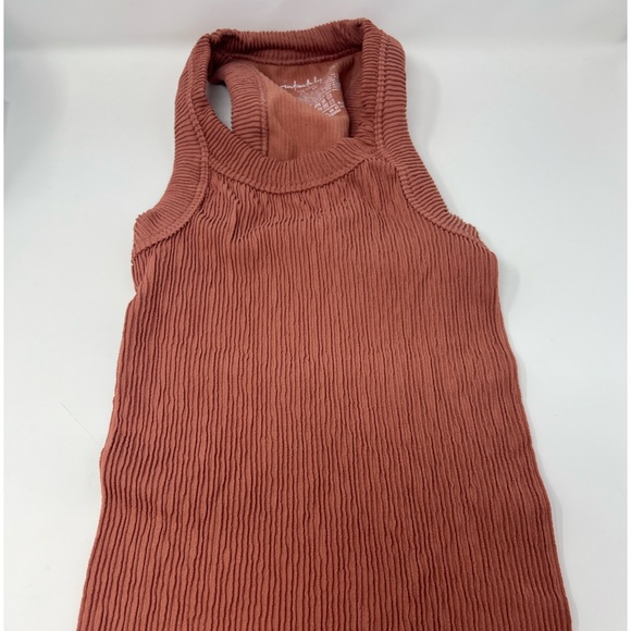 NWOT Free People Ribbed  Seamless Tank in Copper Rose Size XS/S(0-6) - Picture 8 of 10